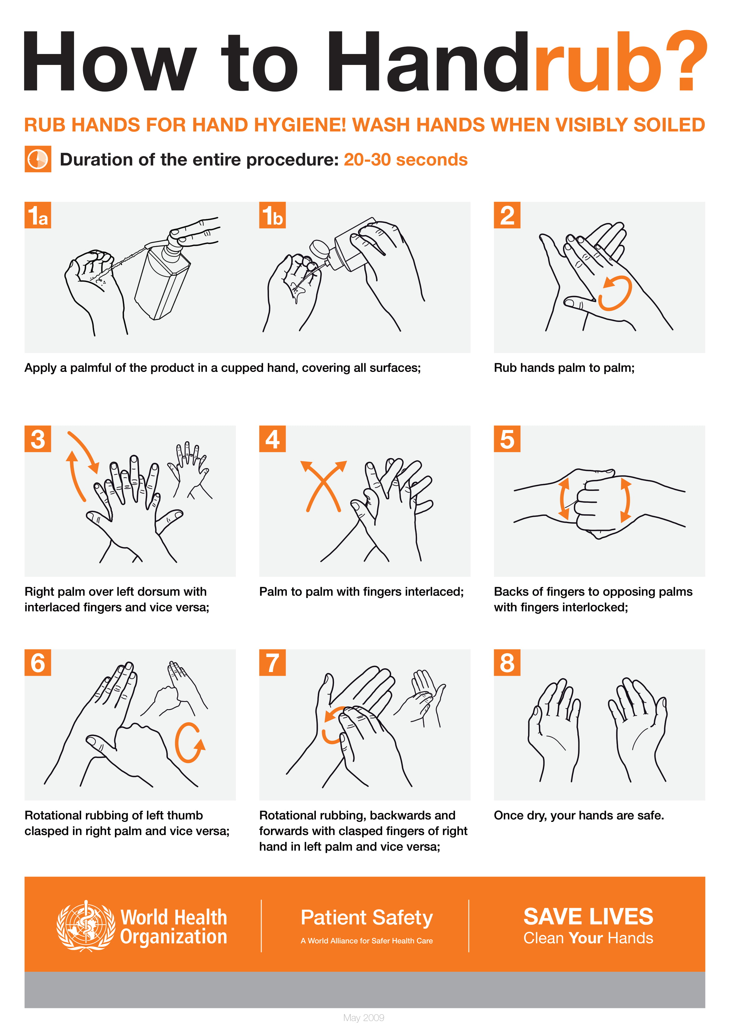 How To HandRub Poster 1